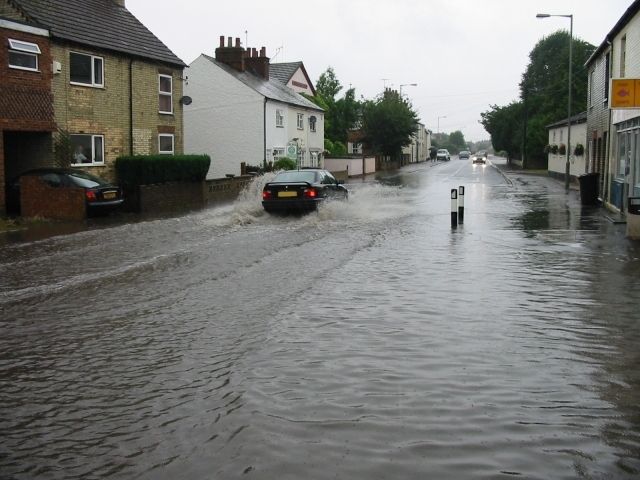 flooding in street